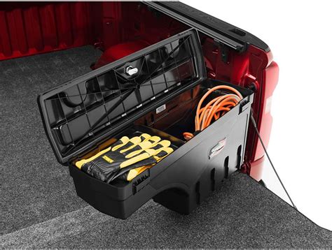 in bed swinging tool box metal|undercover swing bed toolbox.